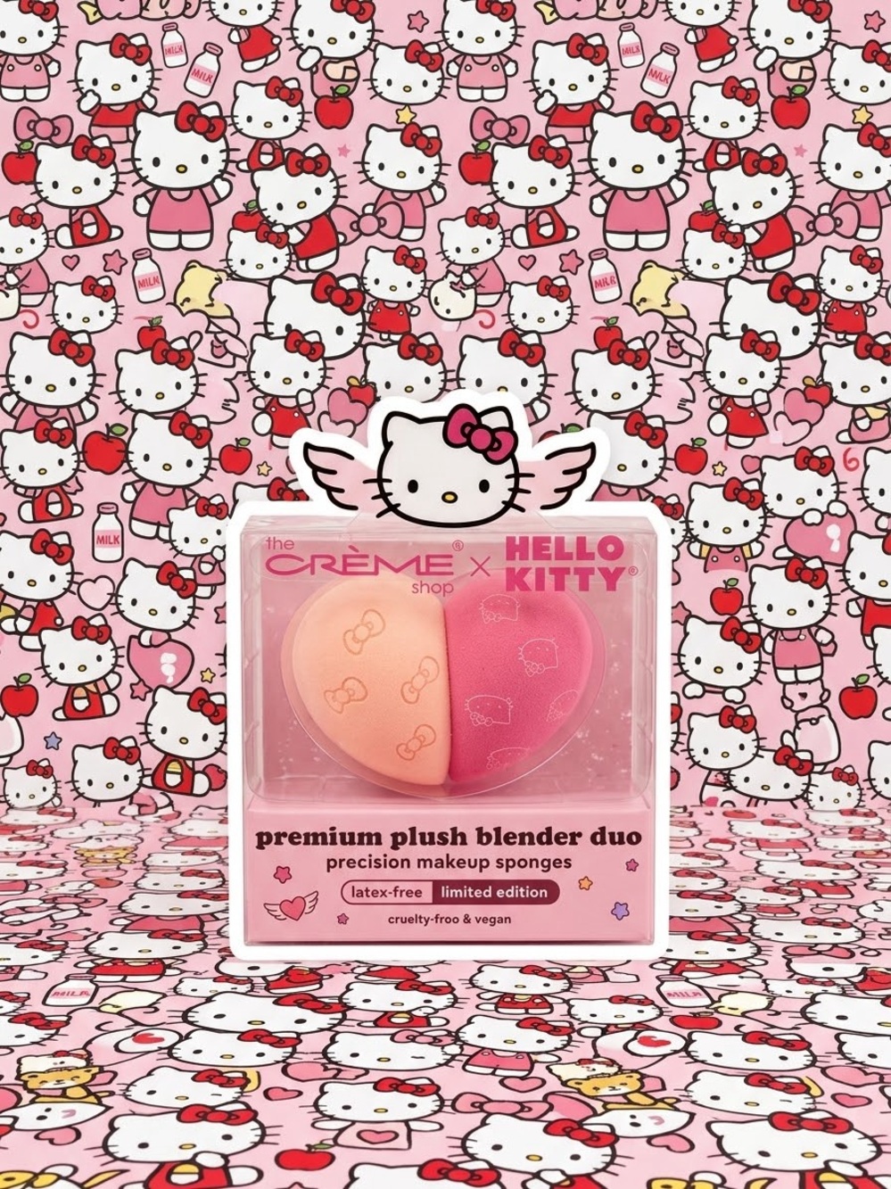 The Crème Shop x Hello Kitty Plush Blender Duo - Pink & Peach